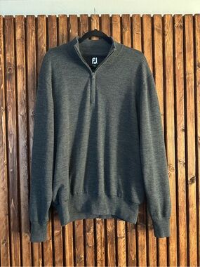 Footjoy wool sweater quarter zip